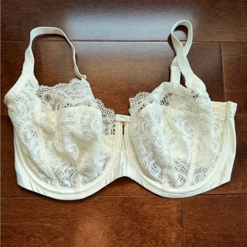 Panache Quinn Lace Underwire Balconnet Bra Ivory 34G UK - Picture 2 of 8